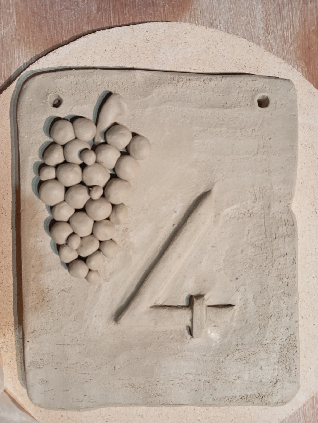 CREATION D'UNE PLAQUE DE NUMERO DE RUE AVEC MOTIFS A MARLENHEIM